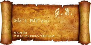 Gál Mózes névjegykártya