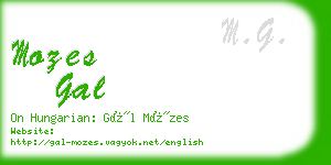mozes gal business card
